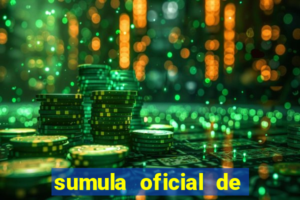sumula oficial de futebol 7 society excel